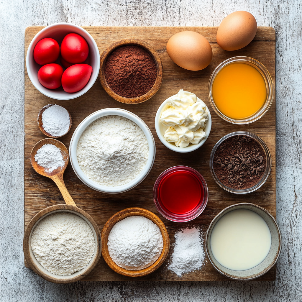 Red Velvet Cake ingredients