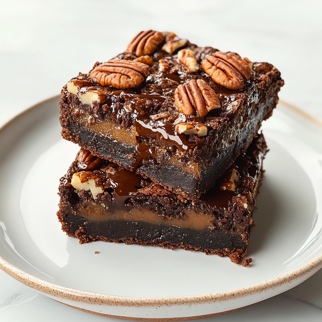 Salted Pecan Pie Brownie Bliss