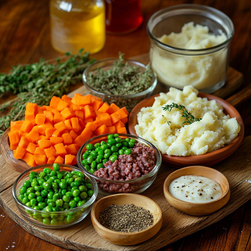 Shepherd’s Pie ingredients