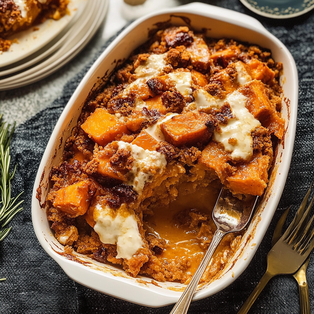 Southern Maple Sweet Potato Casserole