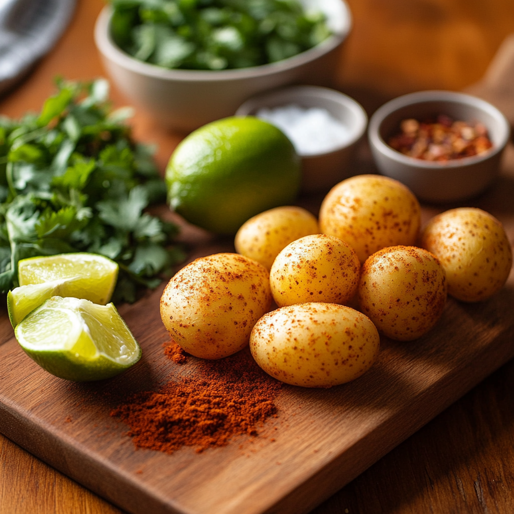 Spicy Mexican-Style Street Potatoes Recipe ingredients