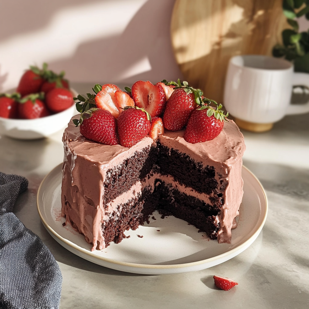Strawberry Chocolate Cake