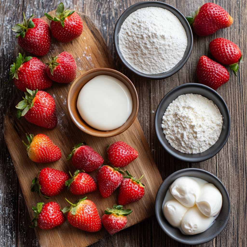Strawberry Shortcake Cupcakes ingredients