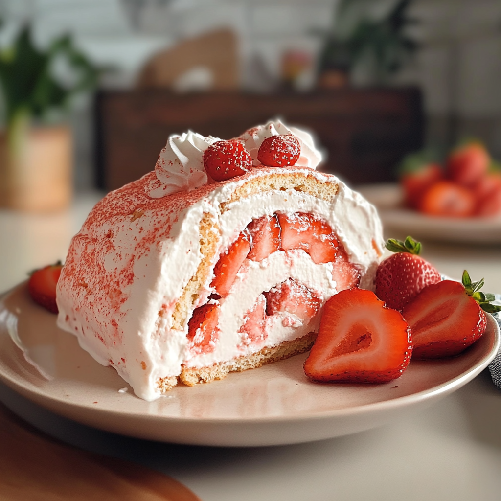 Strawberry Swiss Roll