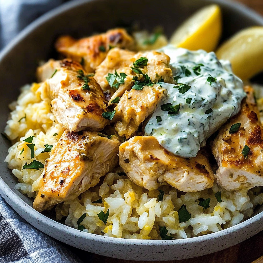 Tzatziki Chicken Rice Bake