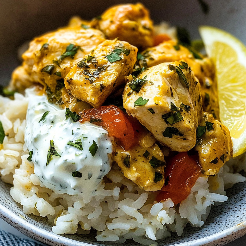 Tzatziki Chicken Rice Bake