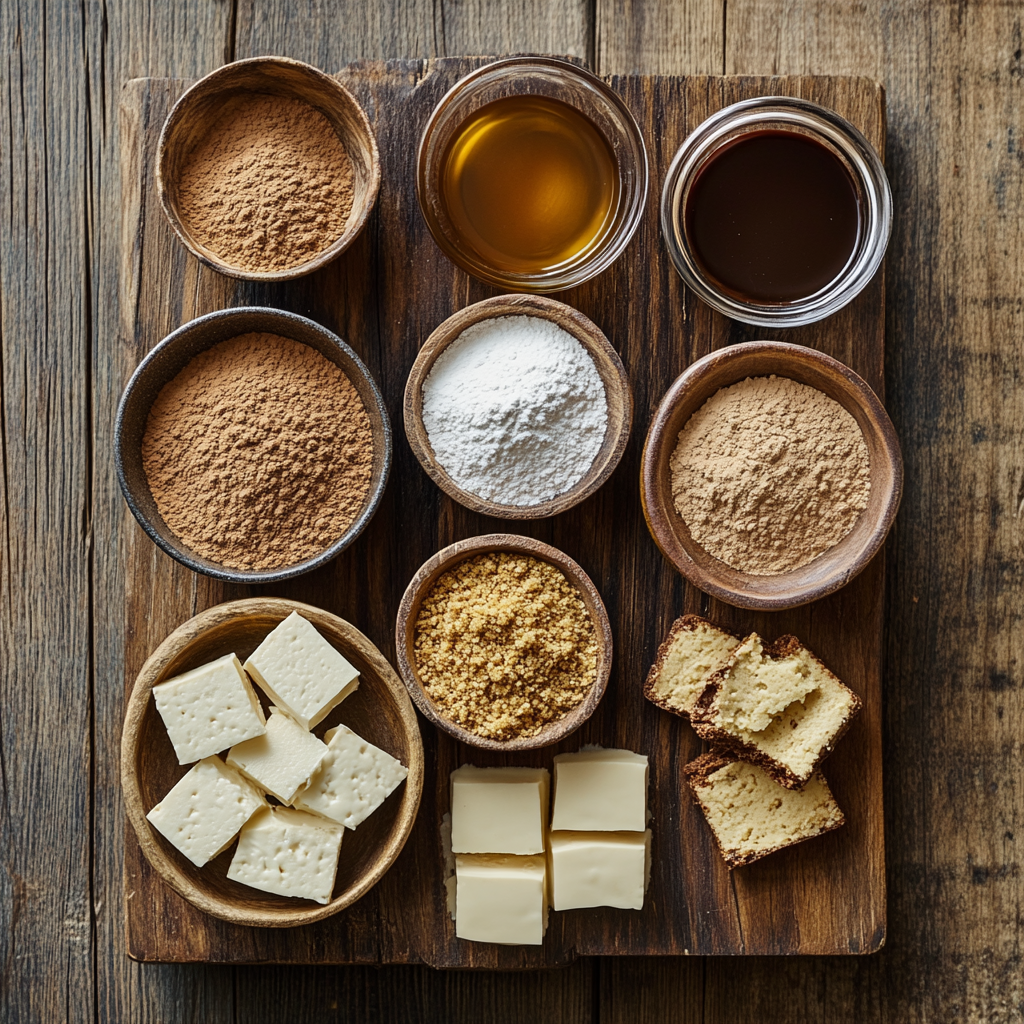 Vegan Gingerbread Chocolate Tart ingredients