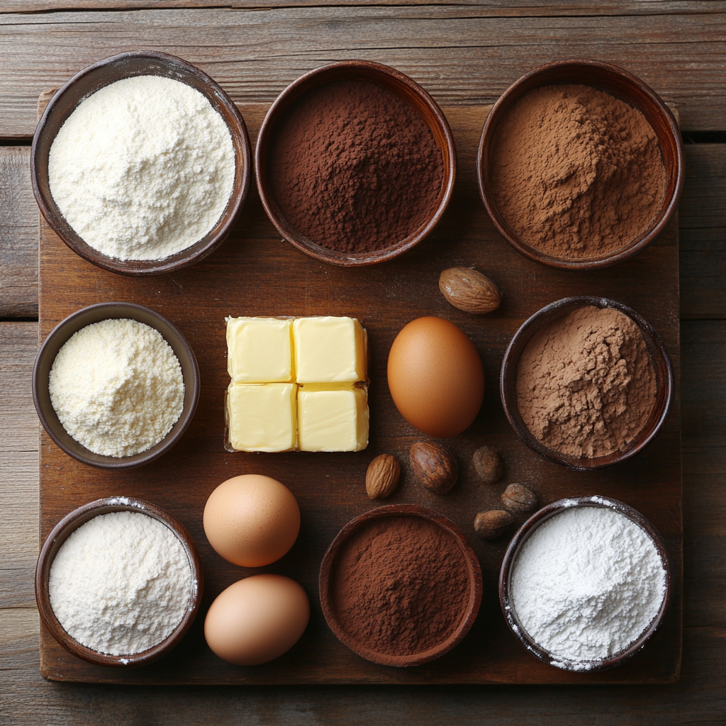 Yule Log ingredients