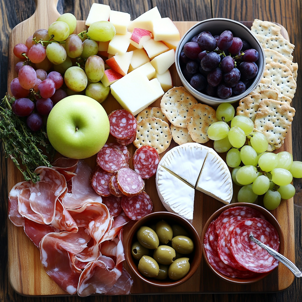 christmas Charcuterie ingredients