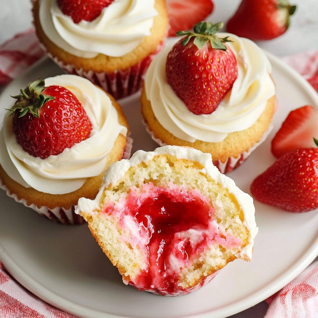 Strawberry Shortcake Cupcakes