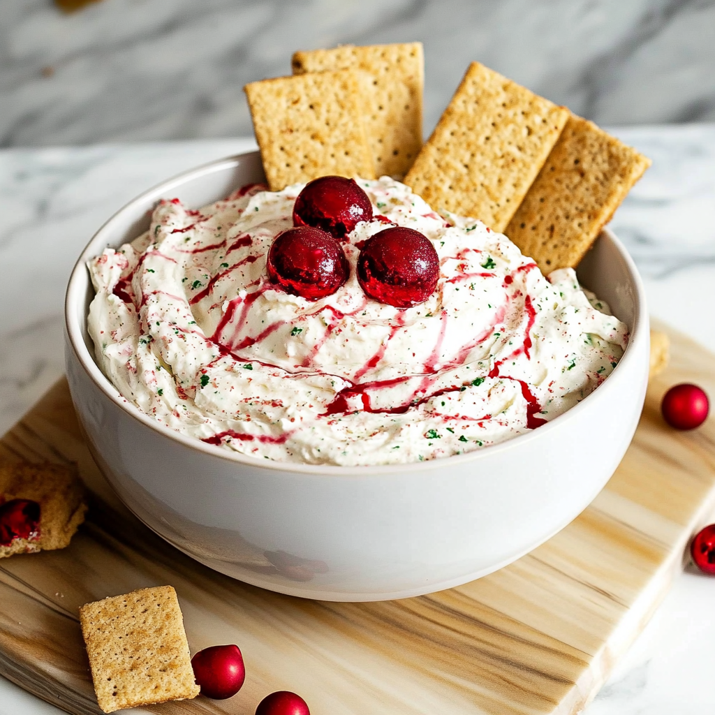 Christmas Peppermint Fluff Dip