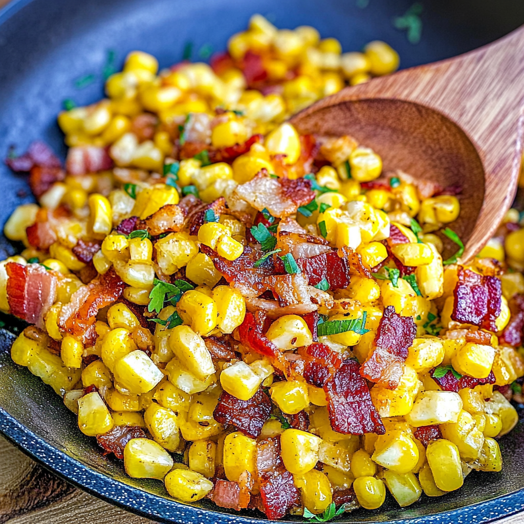 Fresh Corn and Bacon Side Dish