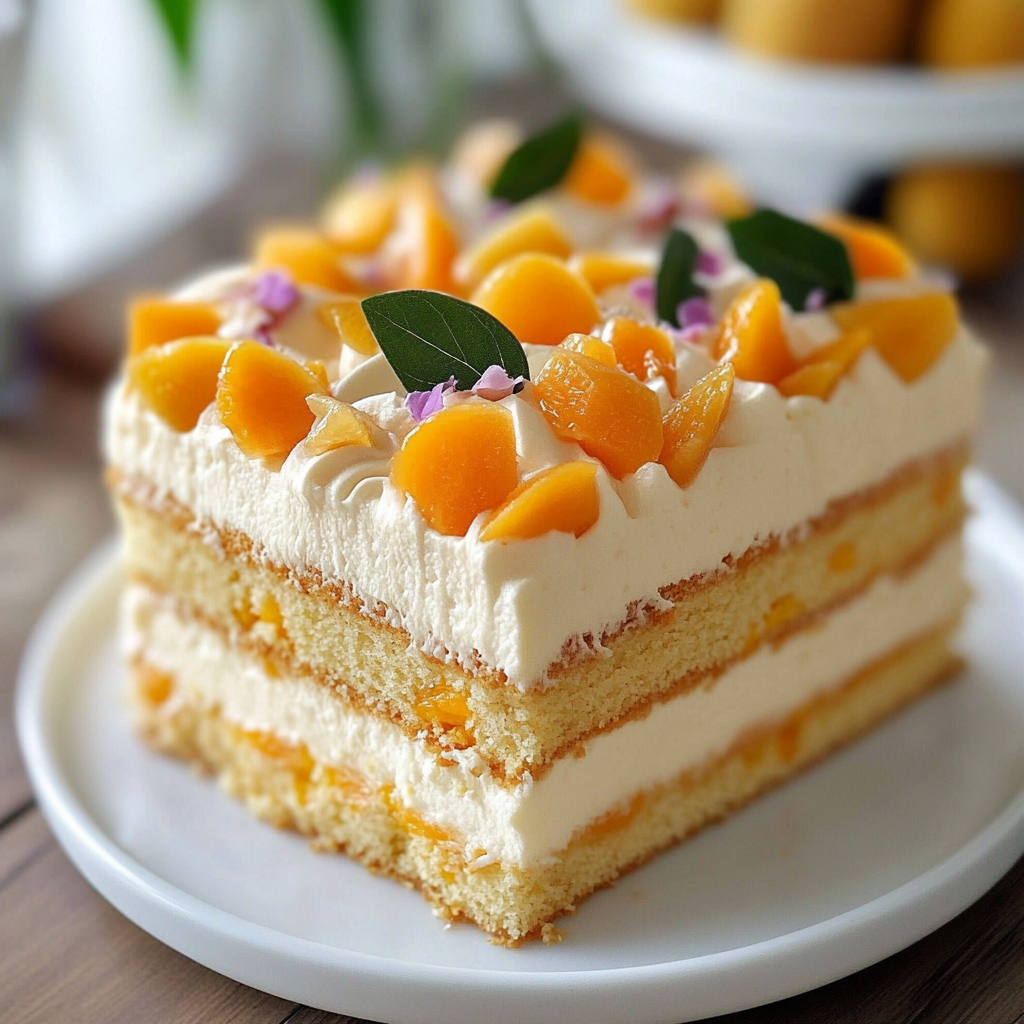 Coconut Mango Chiffon Cake