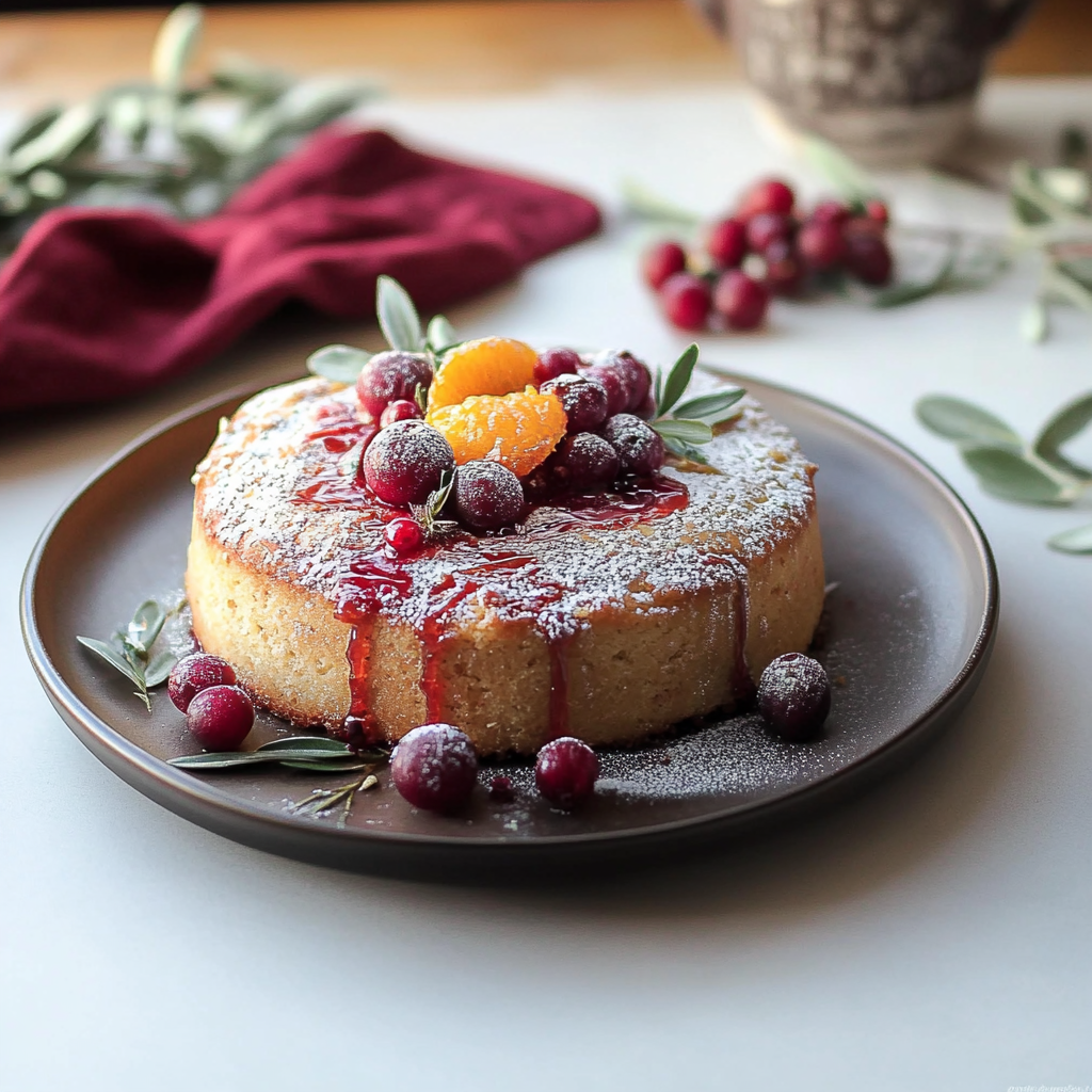 Cranberry Orange Olive Oil Cake