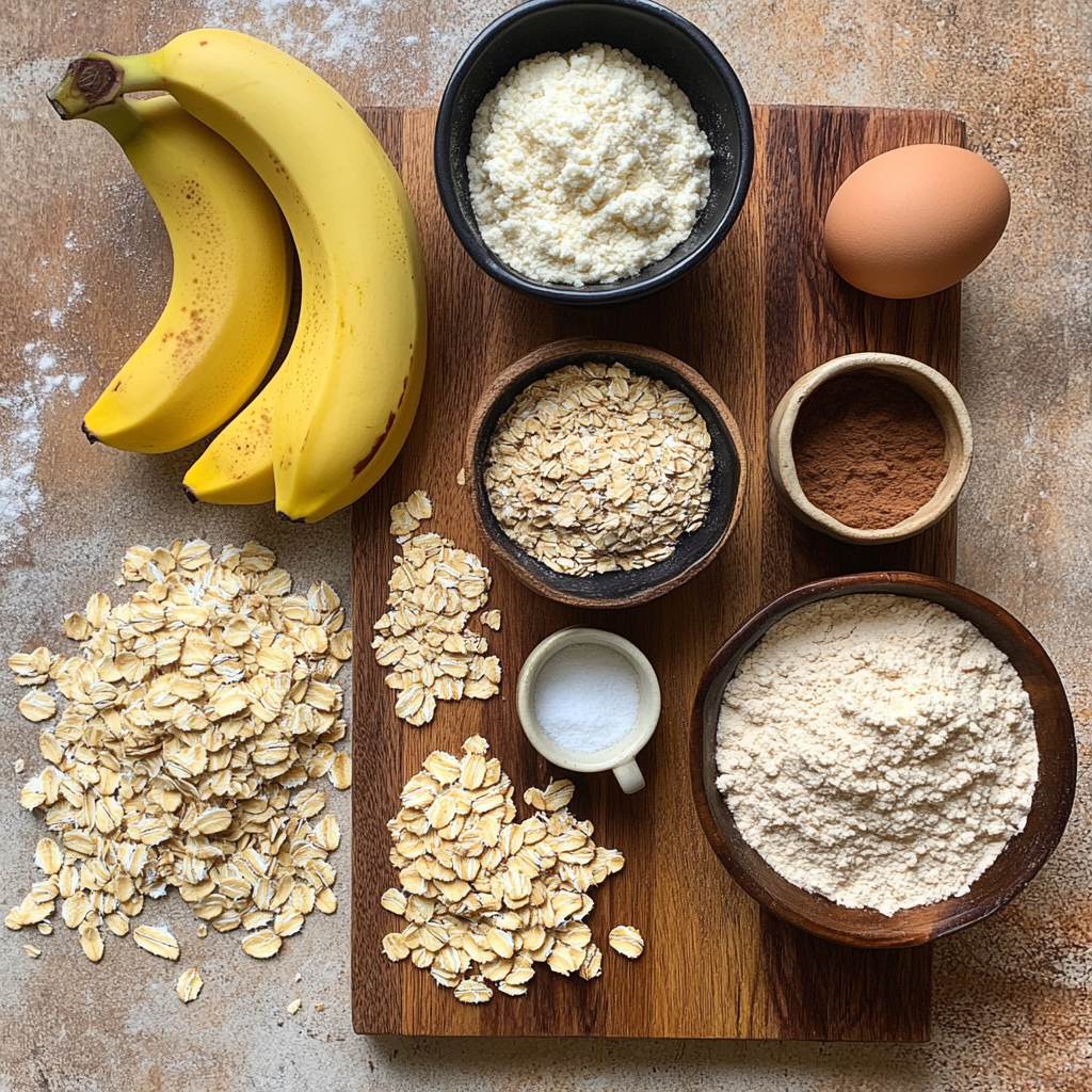 Banana Oatmeal Cookies ingredients