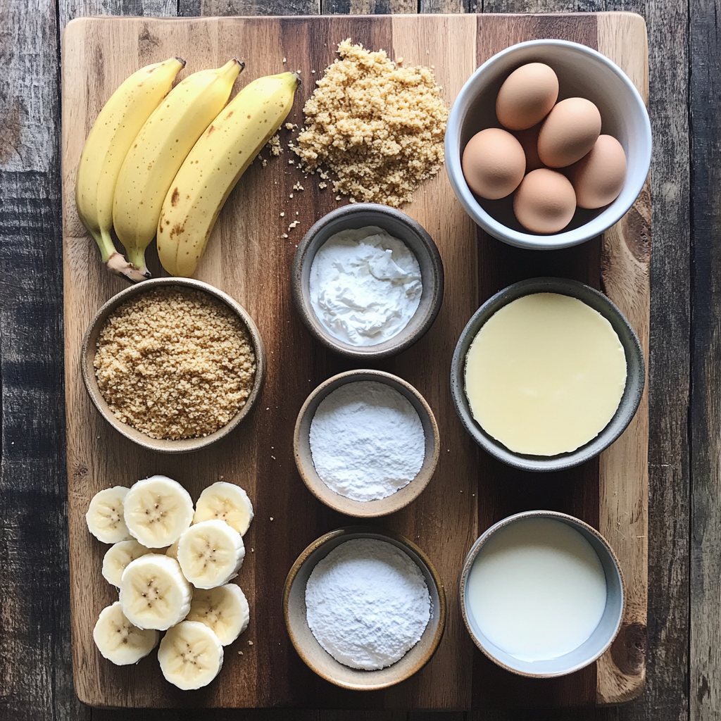 Banana Pudding Cheesecake ingredients