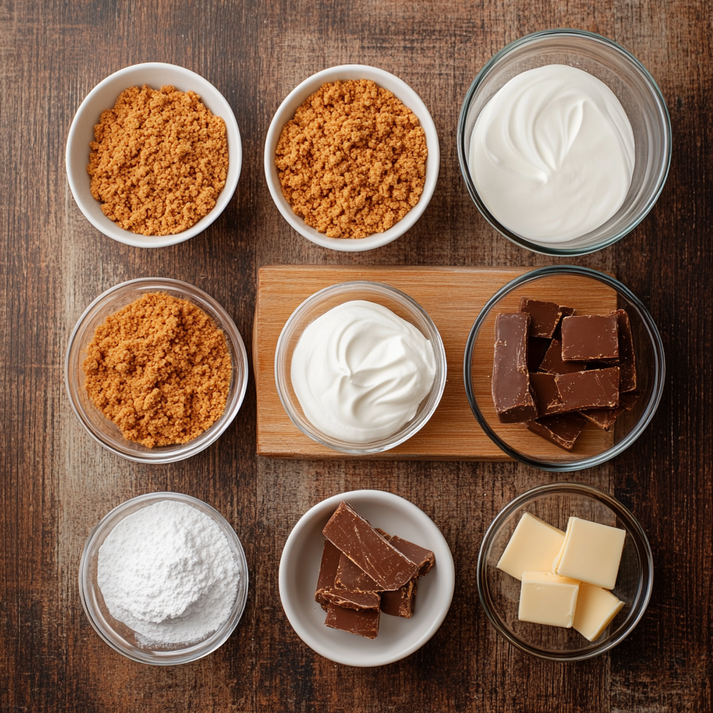 Butterfinger Cheesecake ingredients