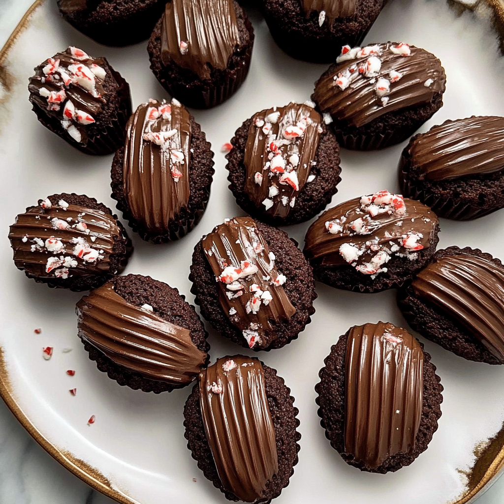 Chocolate Peppermint Madeleines