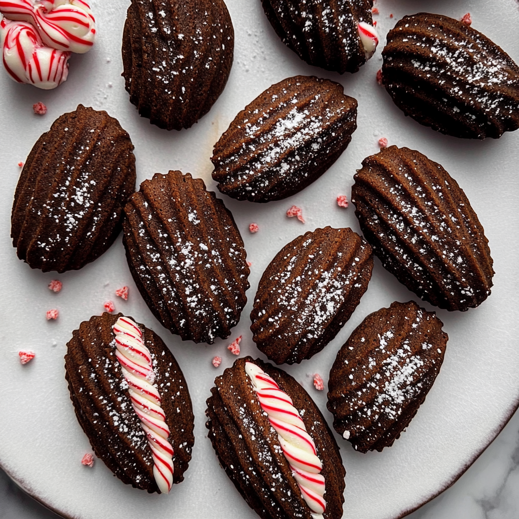 Chocolate Peppermint Madeleines
