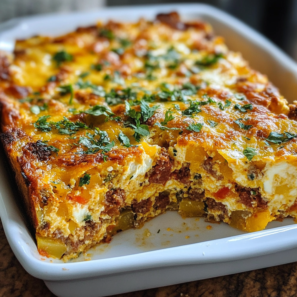 Chorizo & Potato Egg Casserole