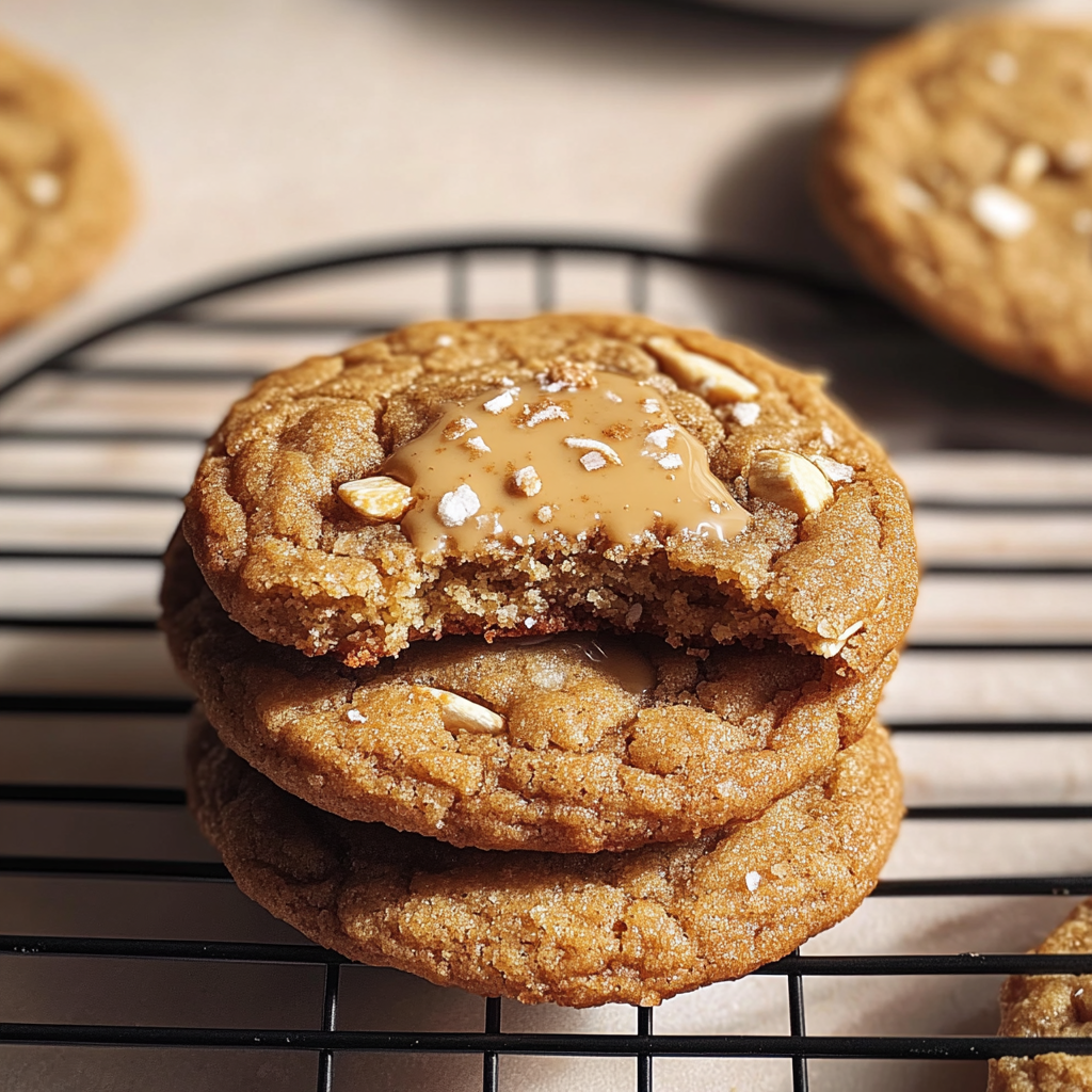 Christmas Biscoff Stuffed Cookies