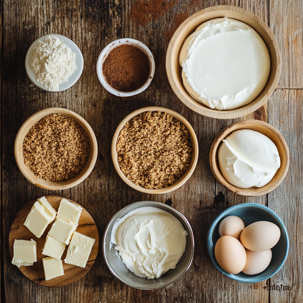 Christmas Chai-Spiced White Chocolate Cheesecake ingredients