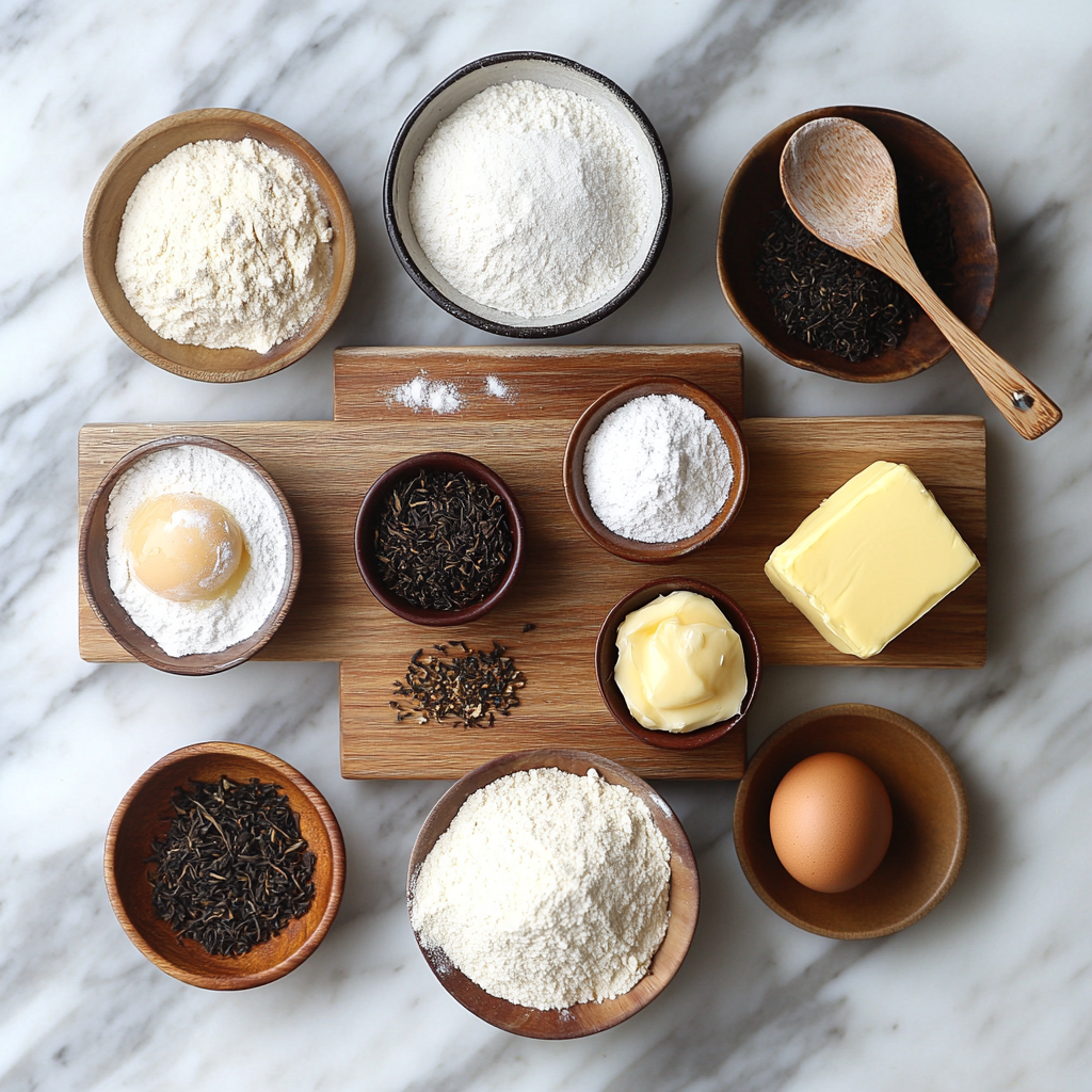 Christmas Earl Grey Sugar Cookies ingredients