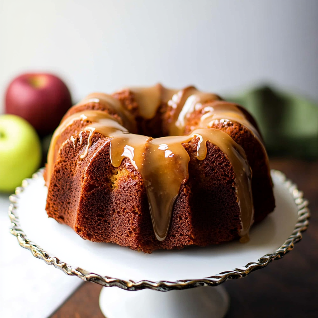 Christmas Glazed Apple Bundt Cake