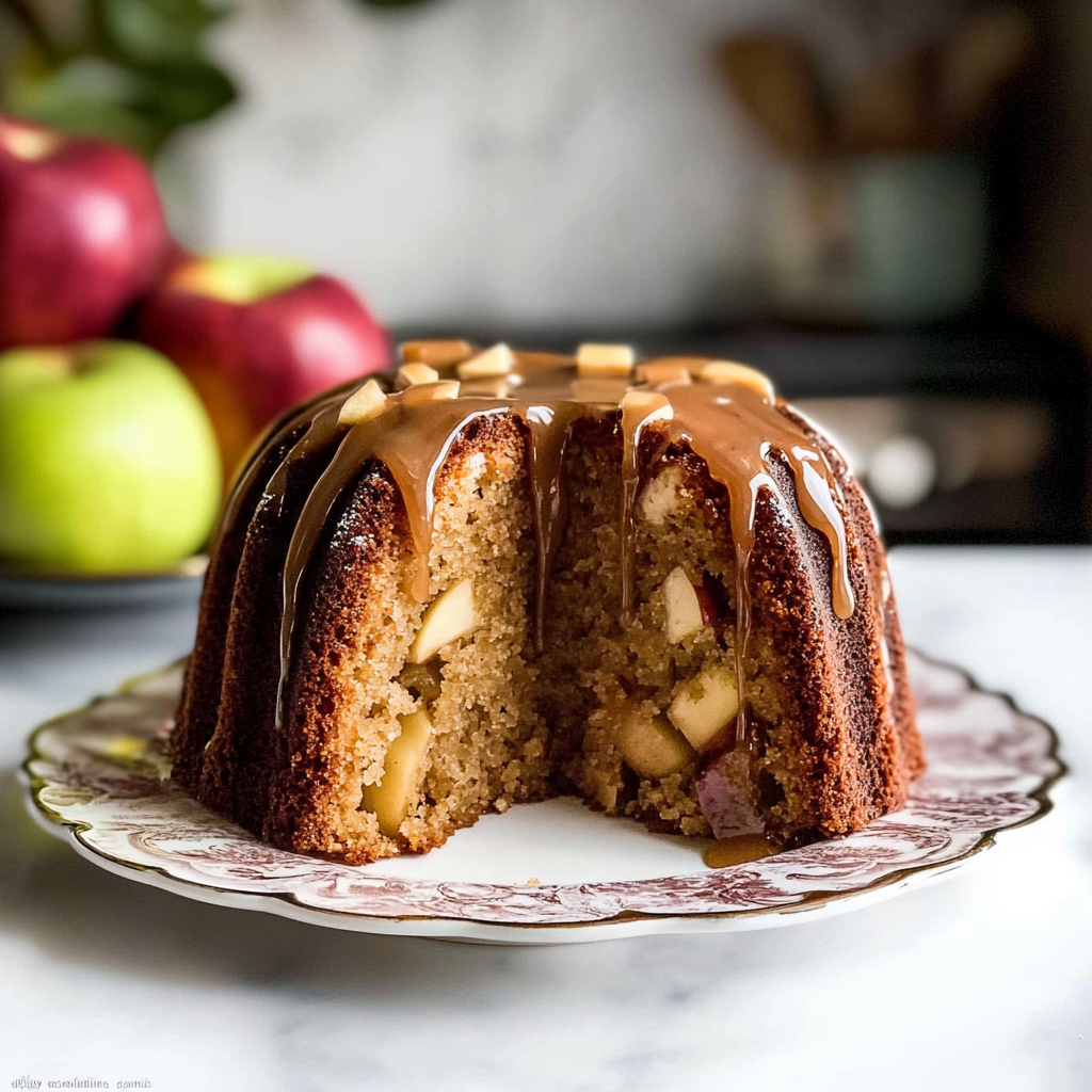 Christmas Glazed Apple Bundt Cake