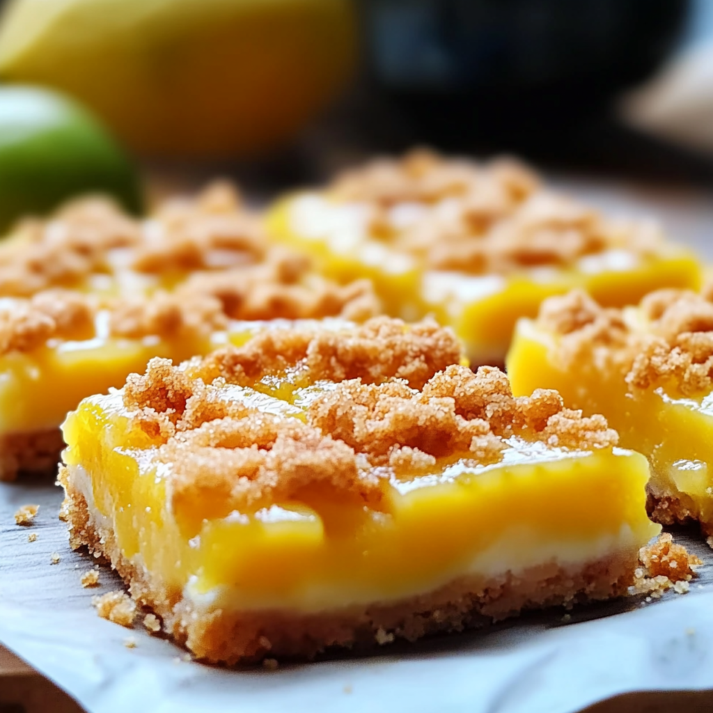 Christmas Mango Bars with Lime Glaze