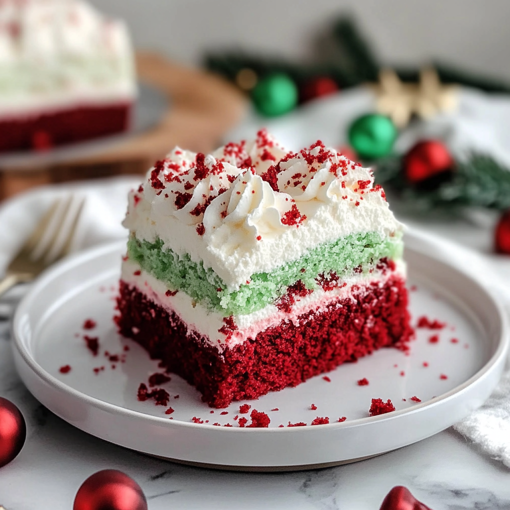 Christmas Red Velvet Layered Cake