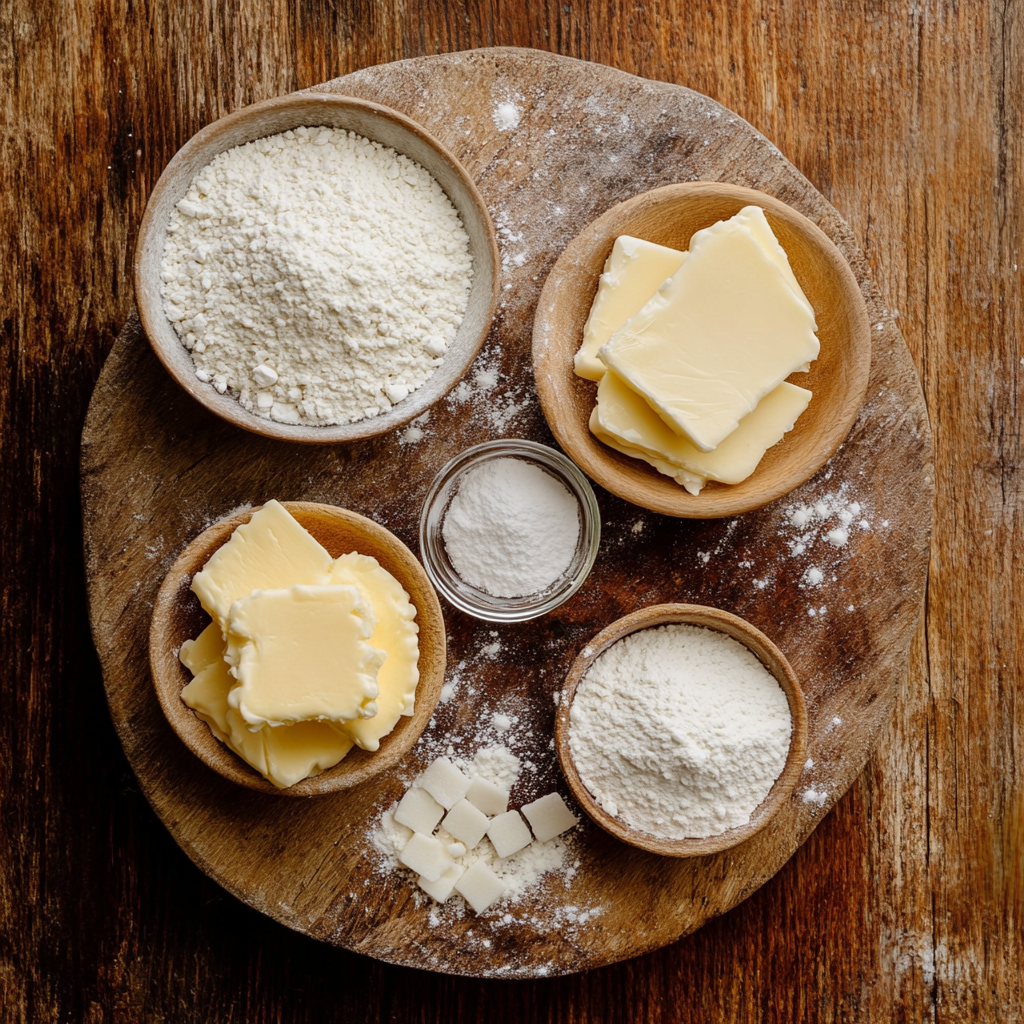 Christmas Shortbread Bites ingredients