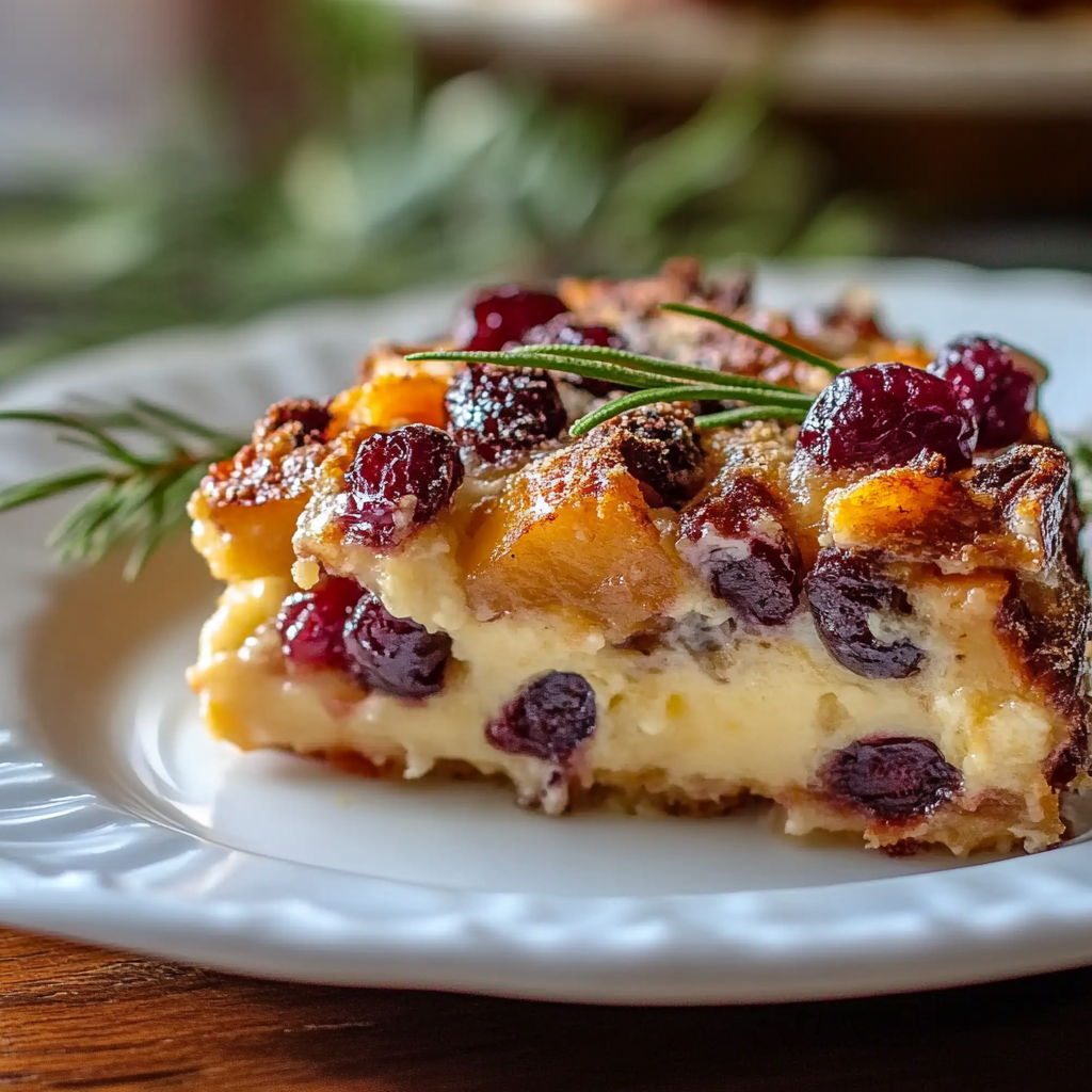 Christmas Sweet Potato & Cranberry Gratin