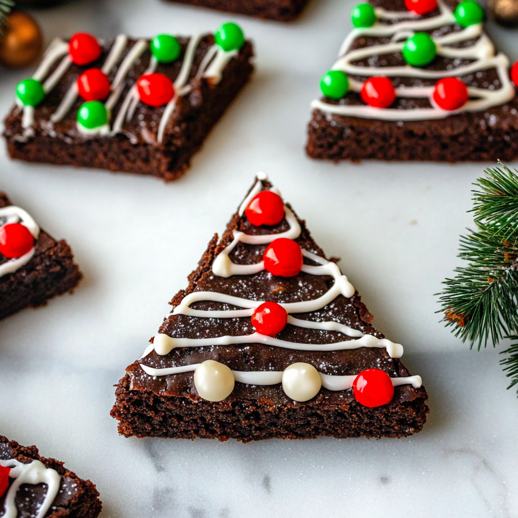 Christmas Tree Brownies