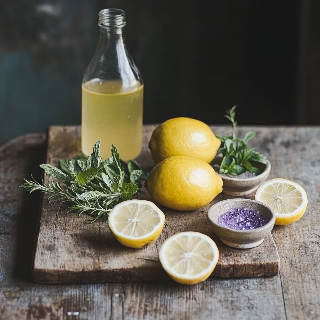 Christmas Violet Lemonade (No Alcohol) ingredients
