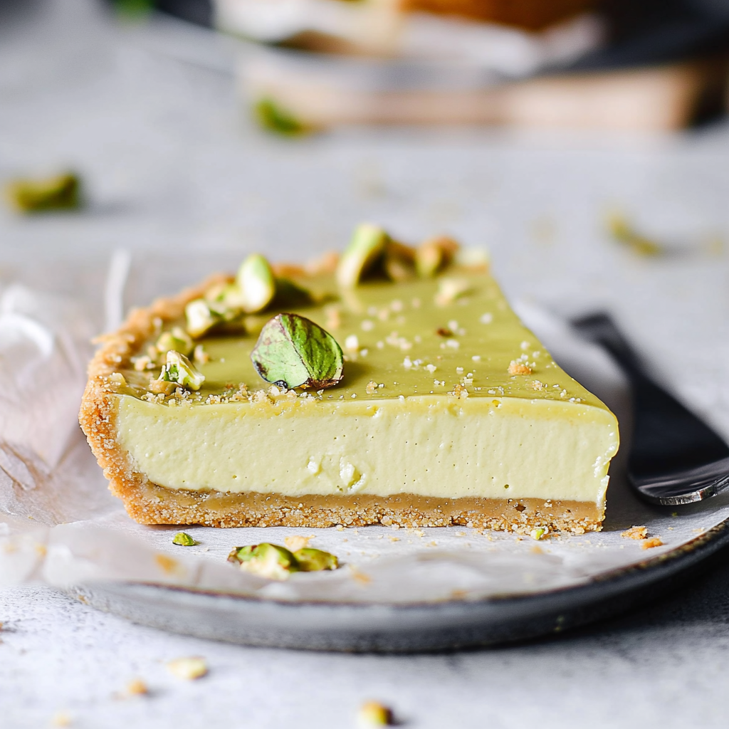 Christmas White Chocolate Pistachio Tart