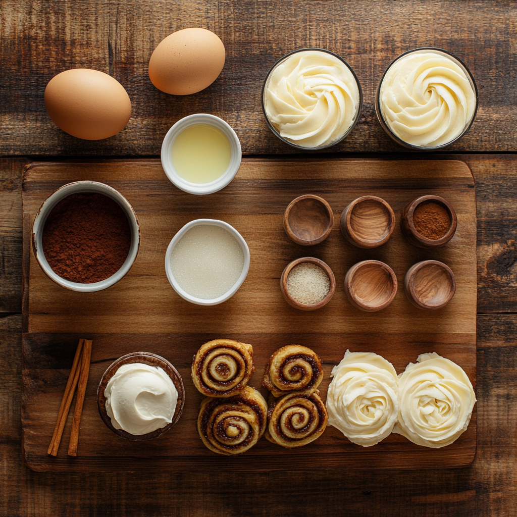 Cinnamon Roll Casserole ingredients