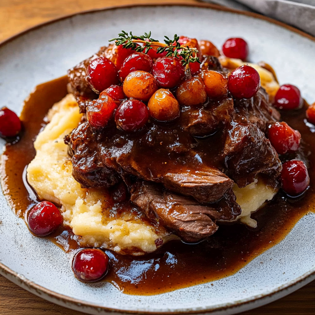 Cranberry Balsamic Roast Beef