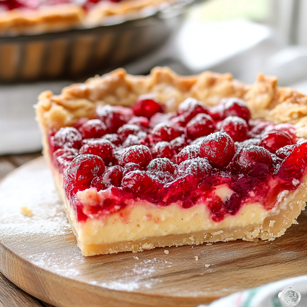 Cranberry Custard Pie