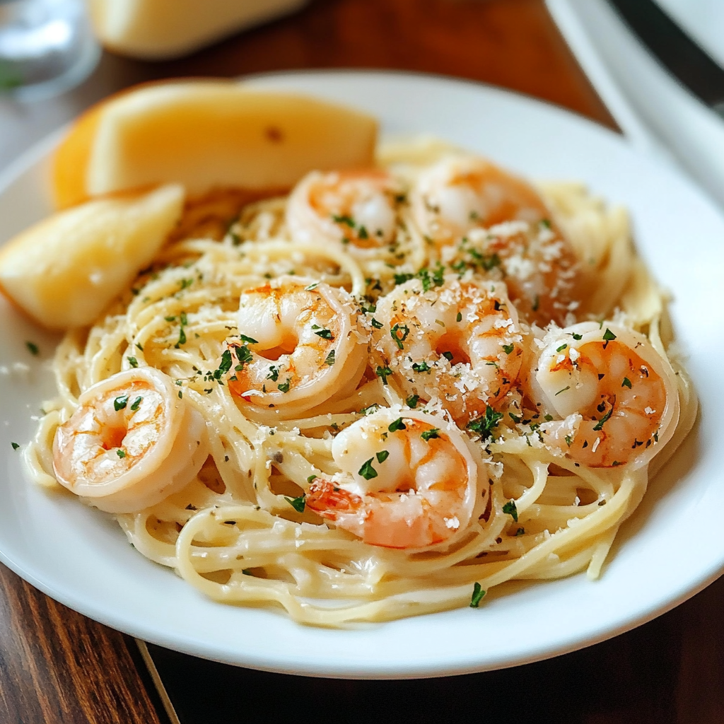 Creamy Shrimp Scampi Pasta