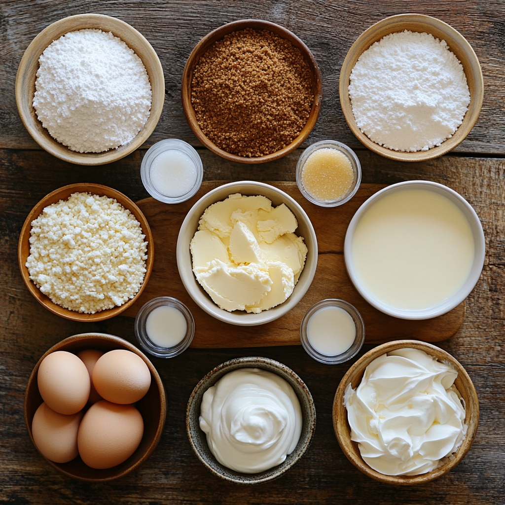 Creme Brûlée Cheesecake ingredients