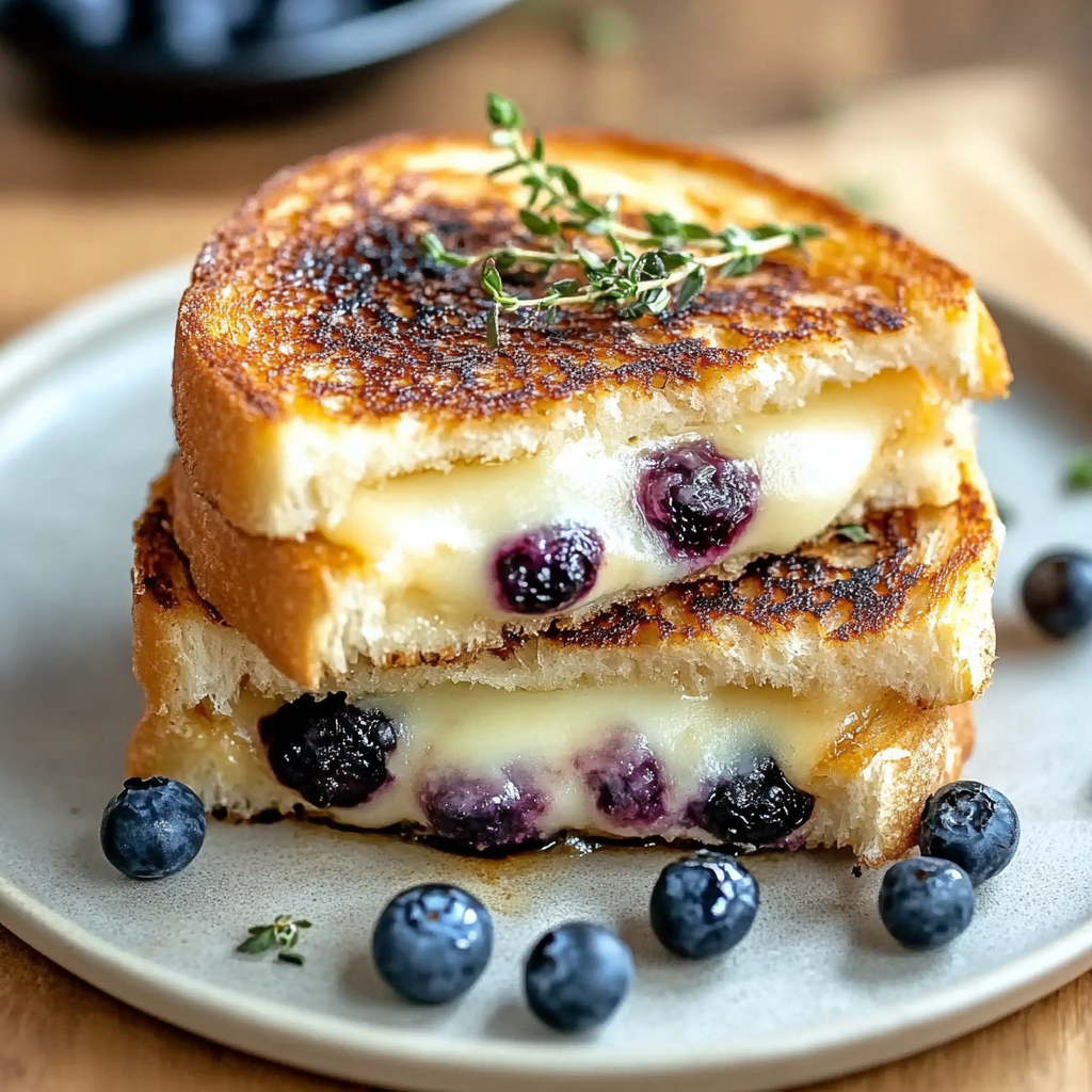 Crispy Blueberry Grilled Cheese