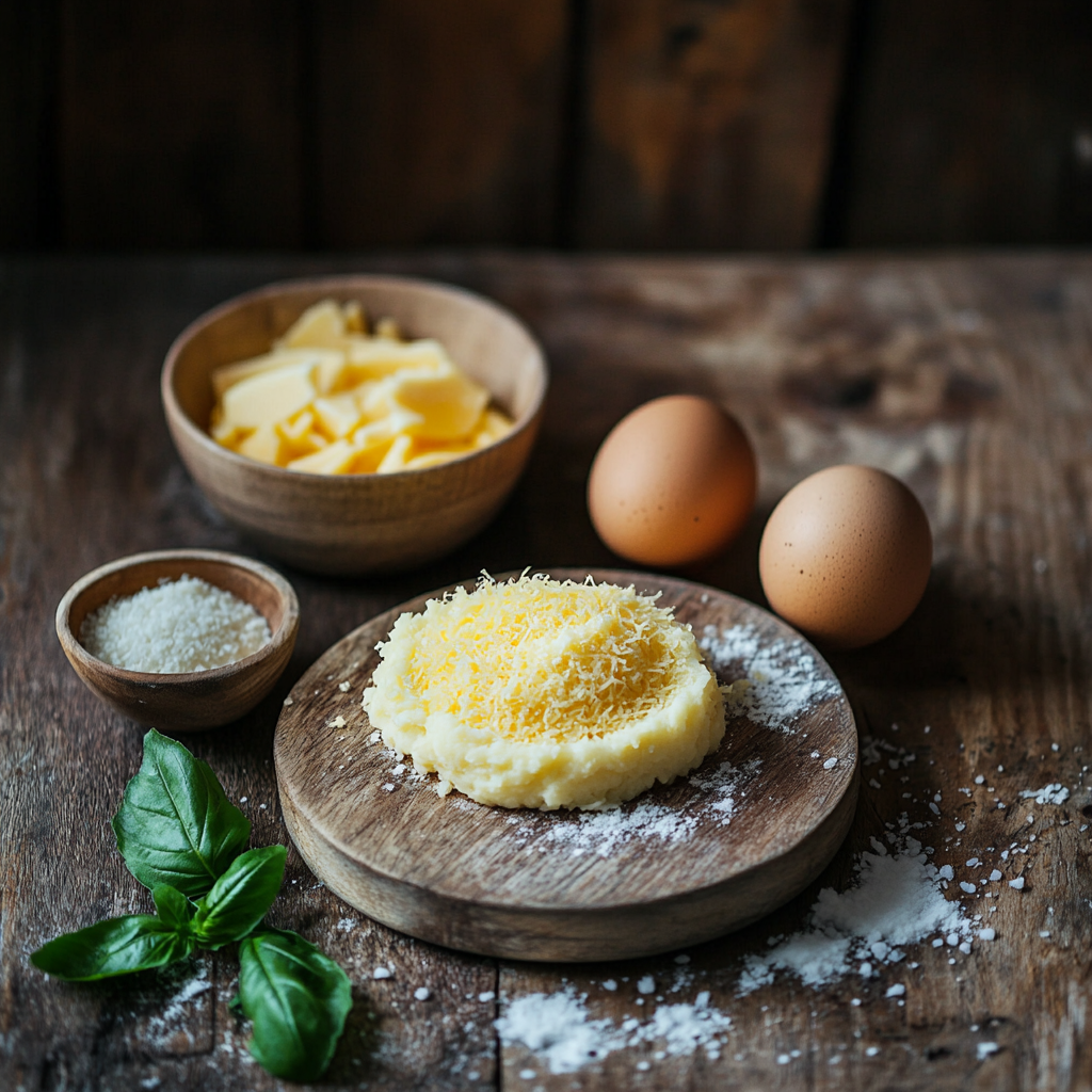 Crispy Cheesy Mashed Potato Bites ingredients