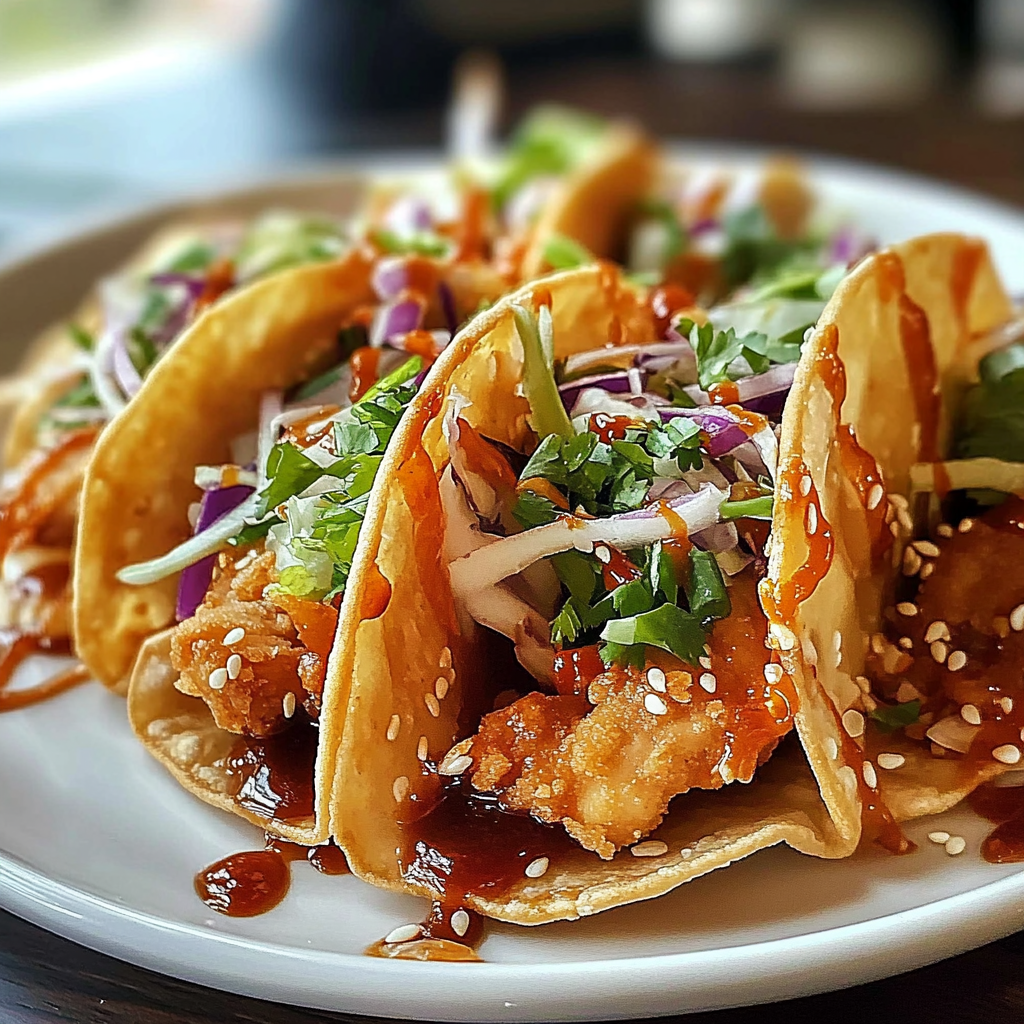 Crispy Chicken Wonton Tacos