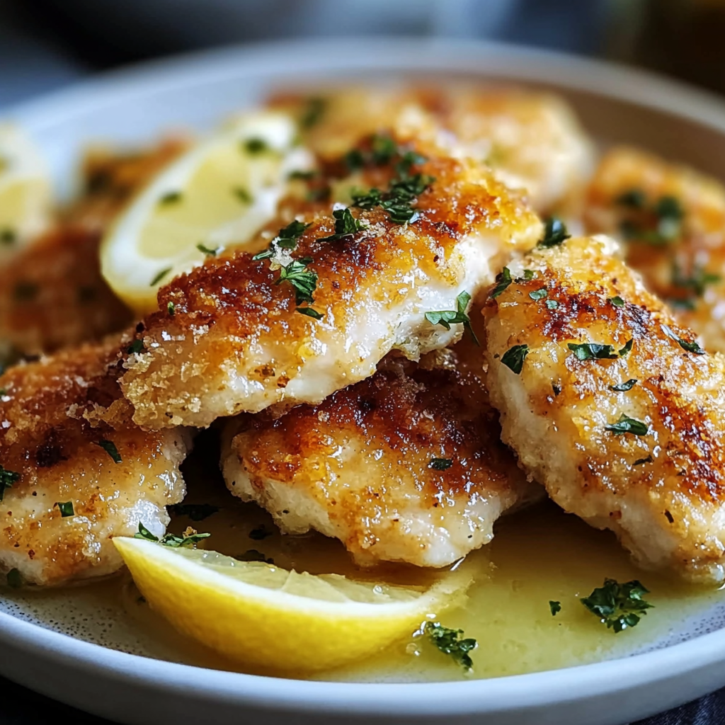 Crispy Zesty Lemon Pecorino Chicken