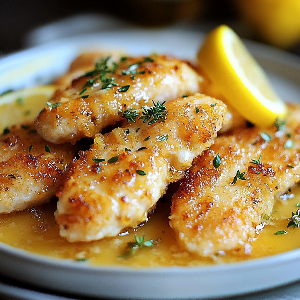 Crispy Zesty Lemon Pecorino Chicken