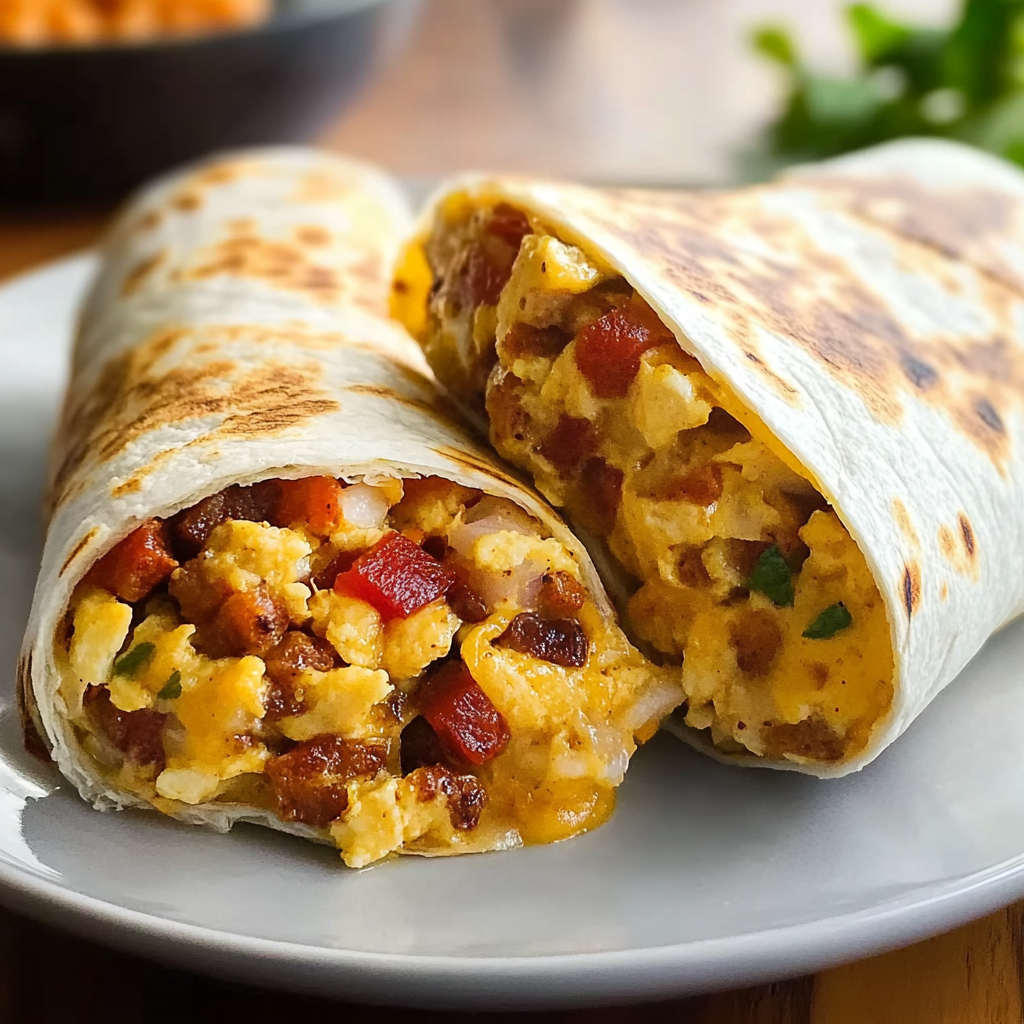 Freezer Breakfast Burritos