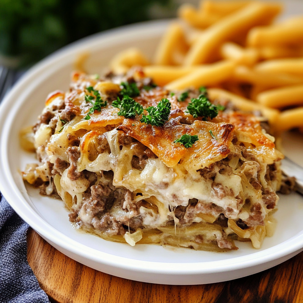 French Onion Beef Casserole