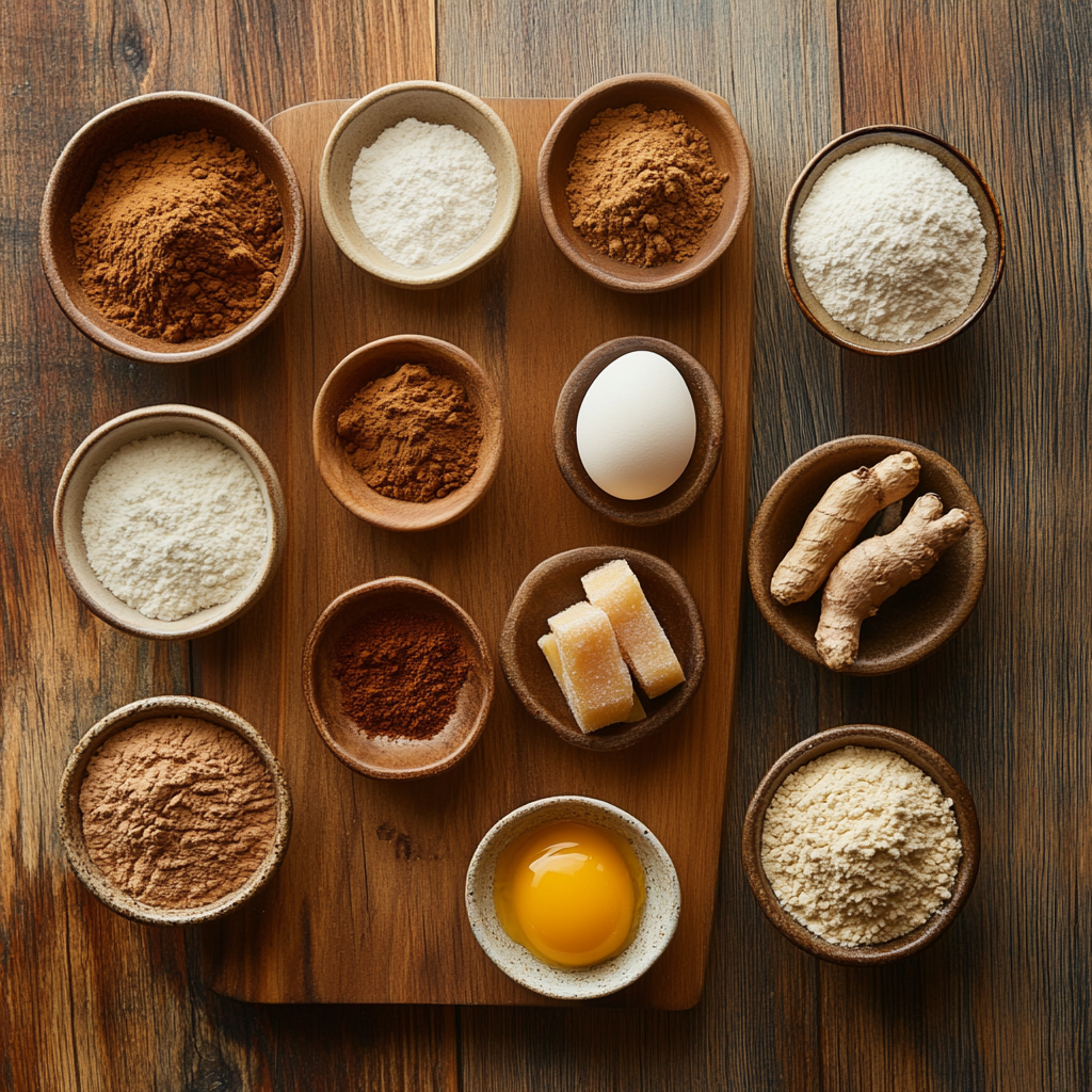 Ginger Molasses Sandwich Cookies with Buttercream Frosting ingredients