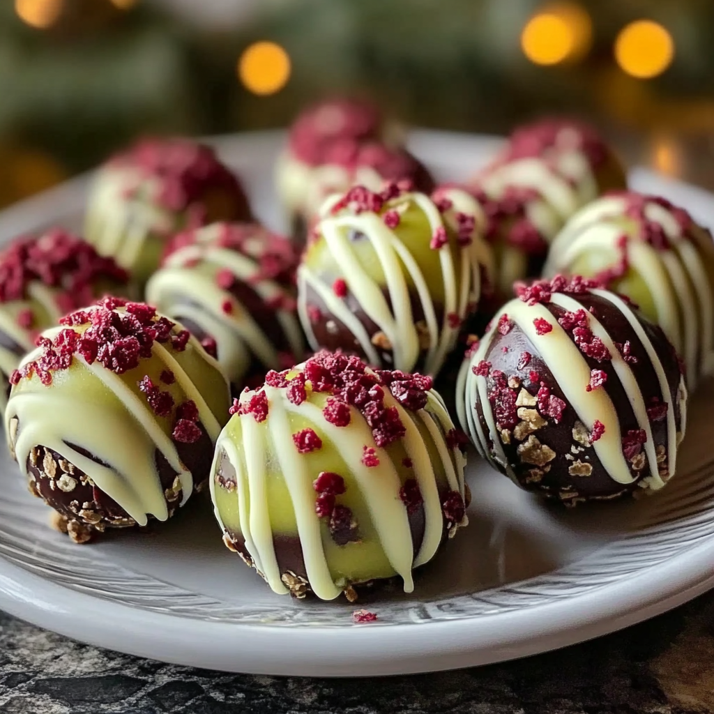 Grinch Christmas Truffles